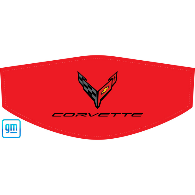 Original C8 Corvette Trunk Cover White Corvette Logo