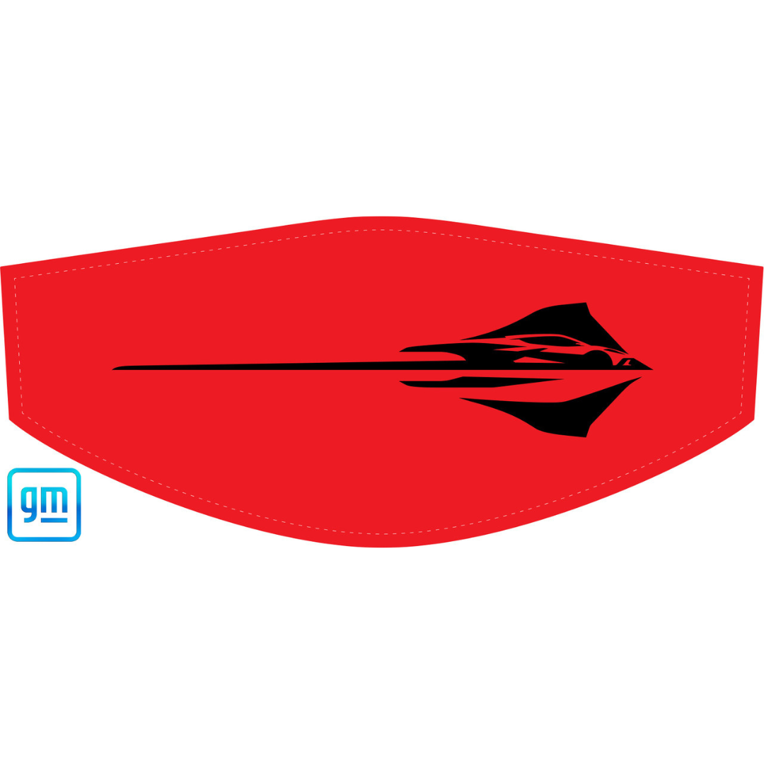 The Original C8 Corvette Trunk Cover - Black Stingray Fish / Gesture Logo
