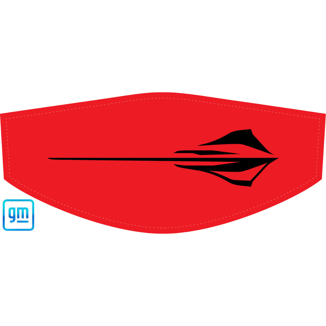 The Original C8 Corvette Trunk Cover - Black Stingray Fish Logo