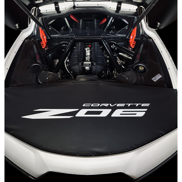 The Original C8 Corvette Trunk Cover - Black Z06 Coupe Gesture Logo