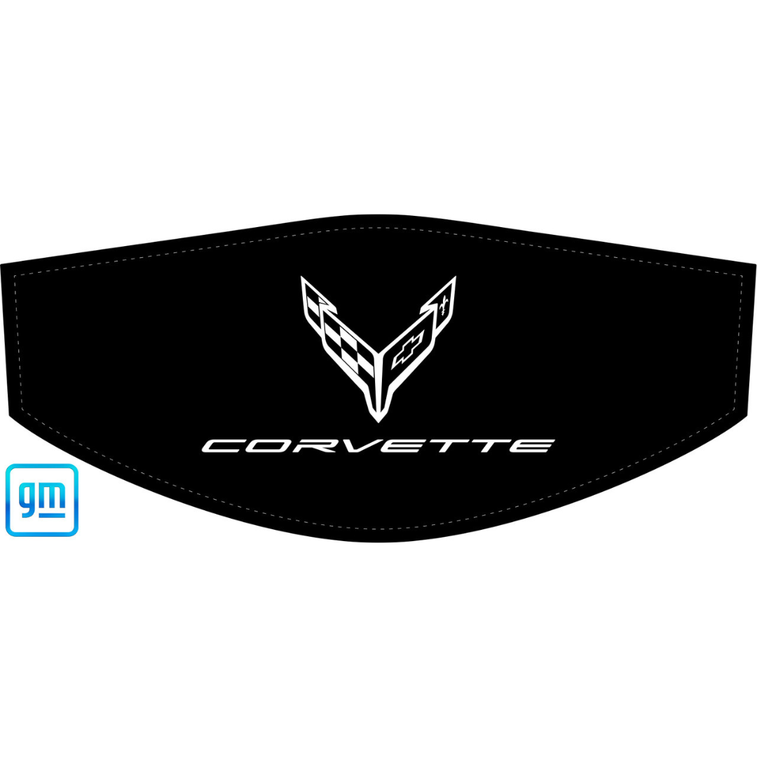 The Original C8 Corvette Trunk Cover - Mono White Corvette Logo