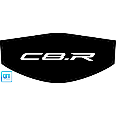 The Original C8 Corvette Trunk Cover - White C8.R Logo