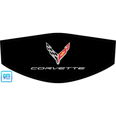 The Original C8 Corvette Trunk Cover - White Corvette Logo