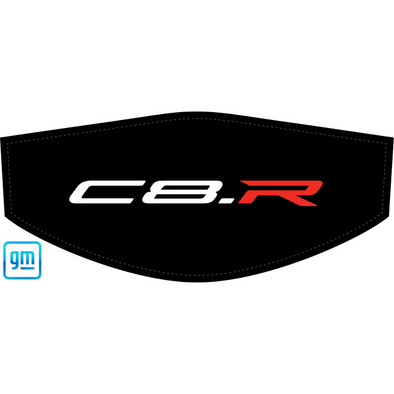 The Original C8 Corvette Trunk Cover - White and Red C8.R Logo