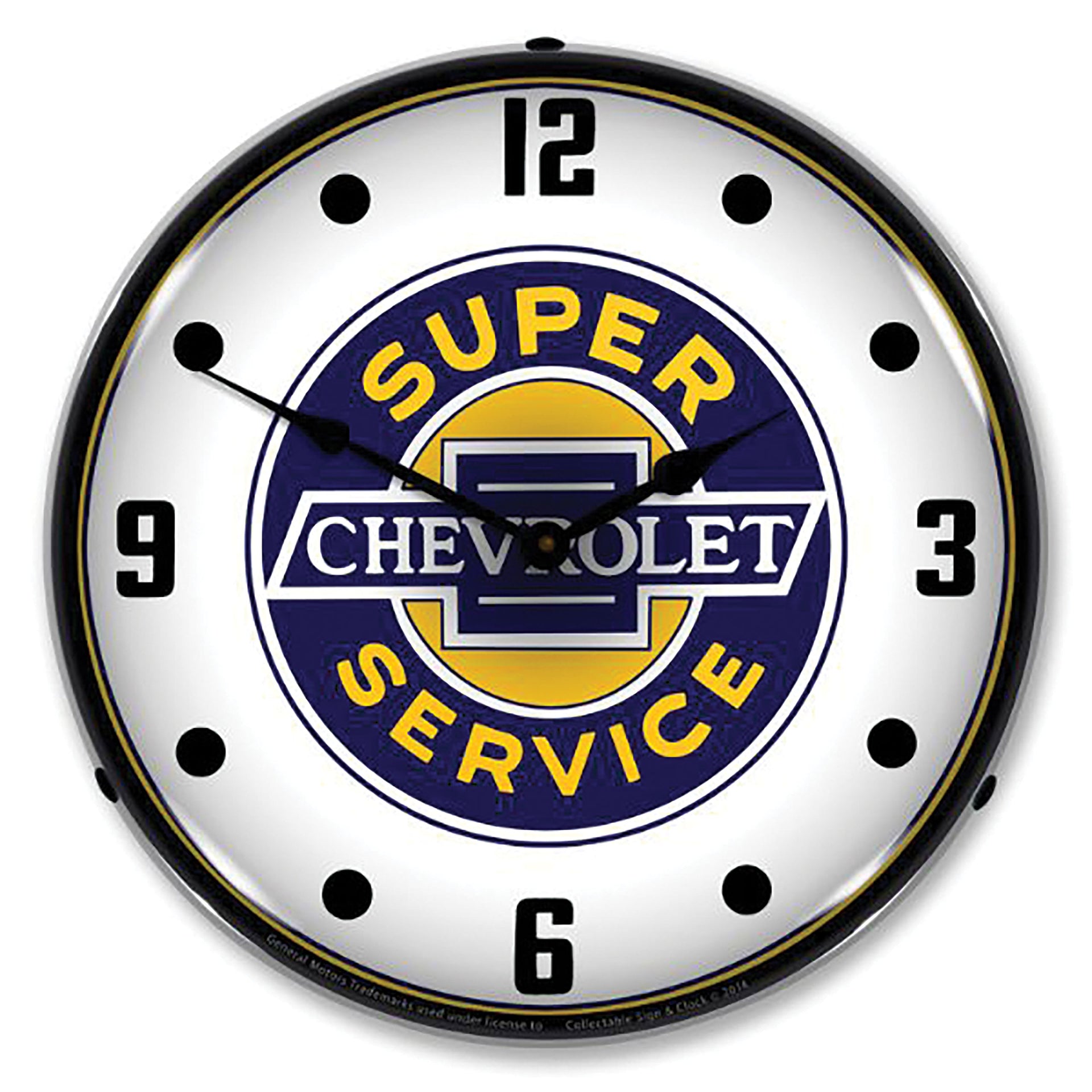 1953-2020 Universal LED Clock Chevrolet Super Service - CA-UN0061-Corvette-Store-Online