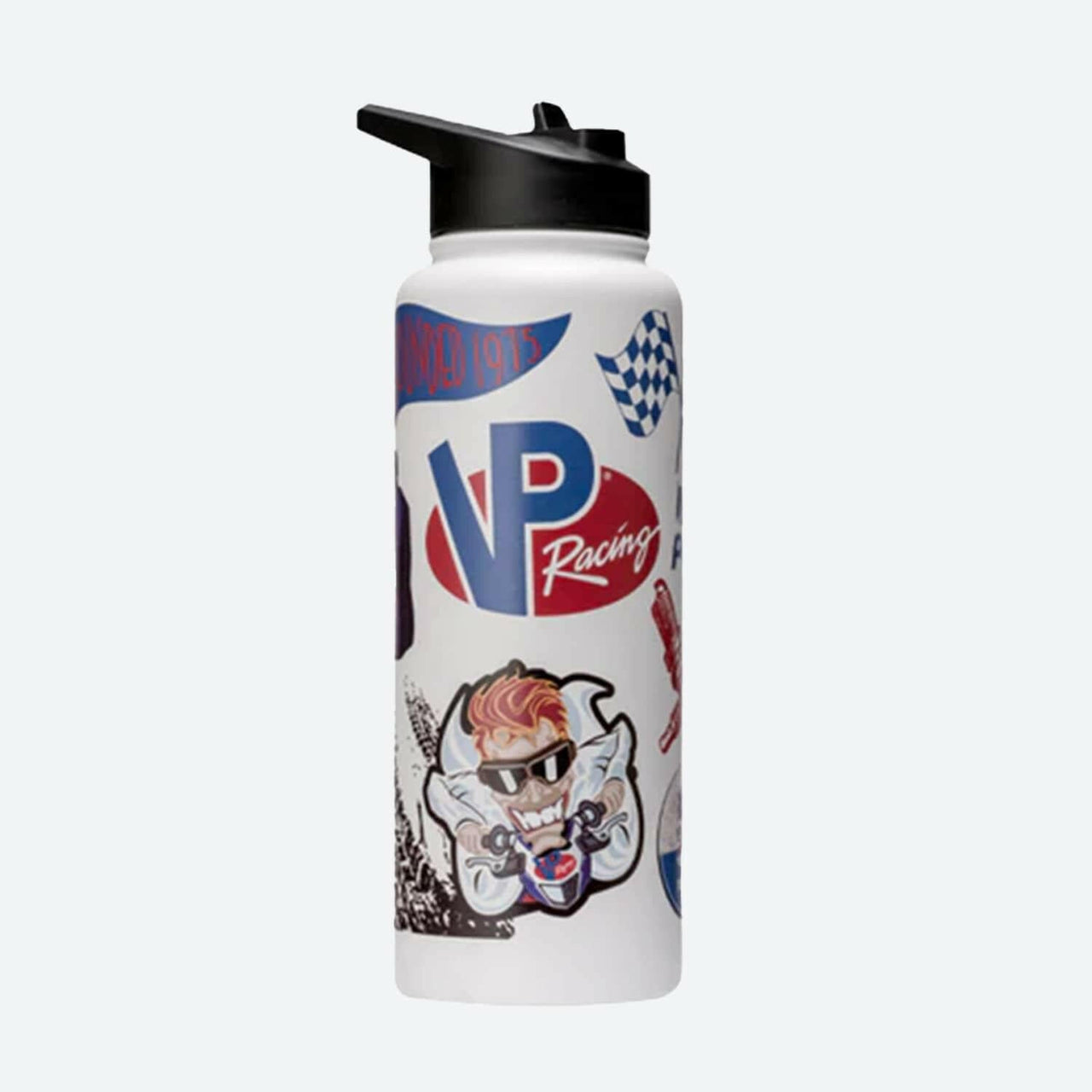 VP Racing - 34 oz. Quencher White Stainless Steel Water Bottle