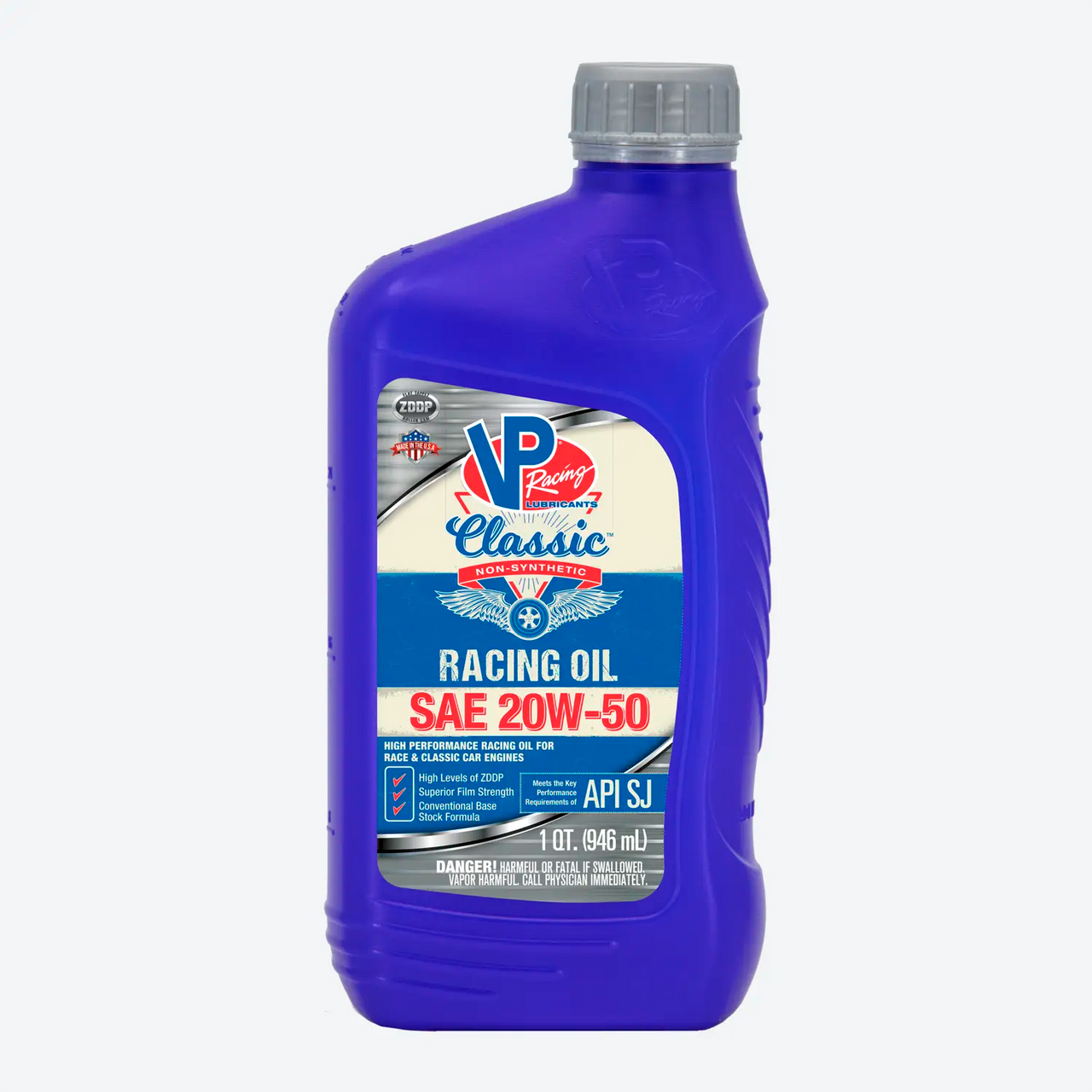 VP Racing Classic™ Non-Synthetic SAE 20W50 Racing Oil