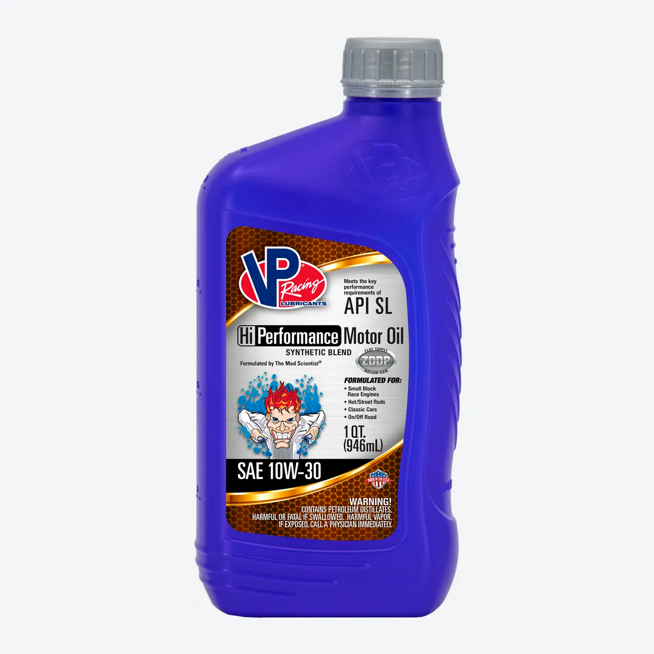 VP Racing SAE 10W30 Oil Hi-Performance Synthetic Blend Motor Oil