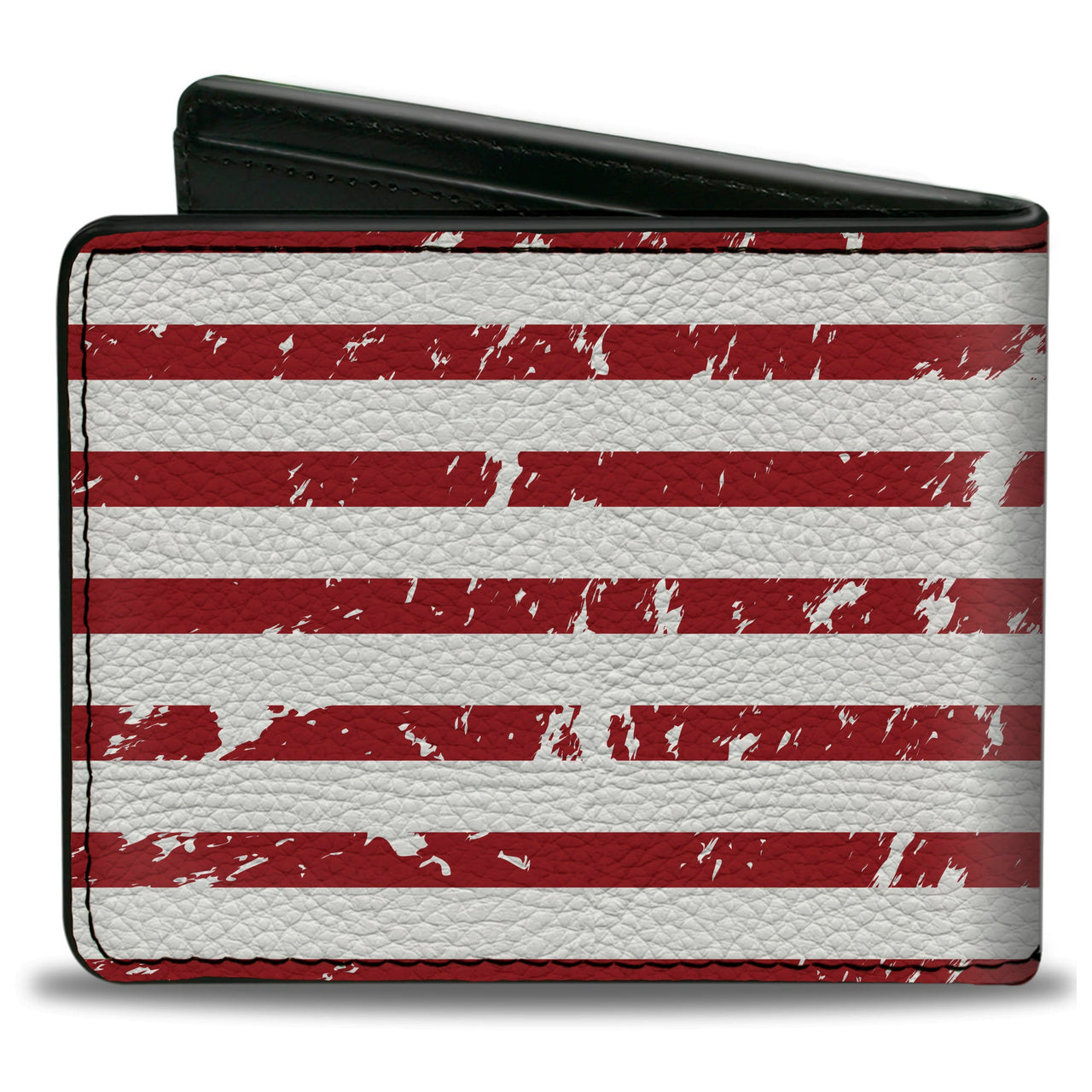 Chevrolet Bowtie American Flag Weathered Red White & Blue Bi-Fold Wallet