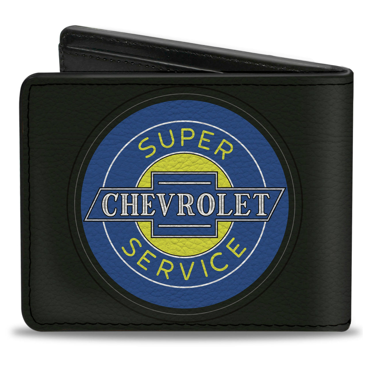 Chevrolet Super Service Logo Black Bi-Fold Wallet