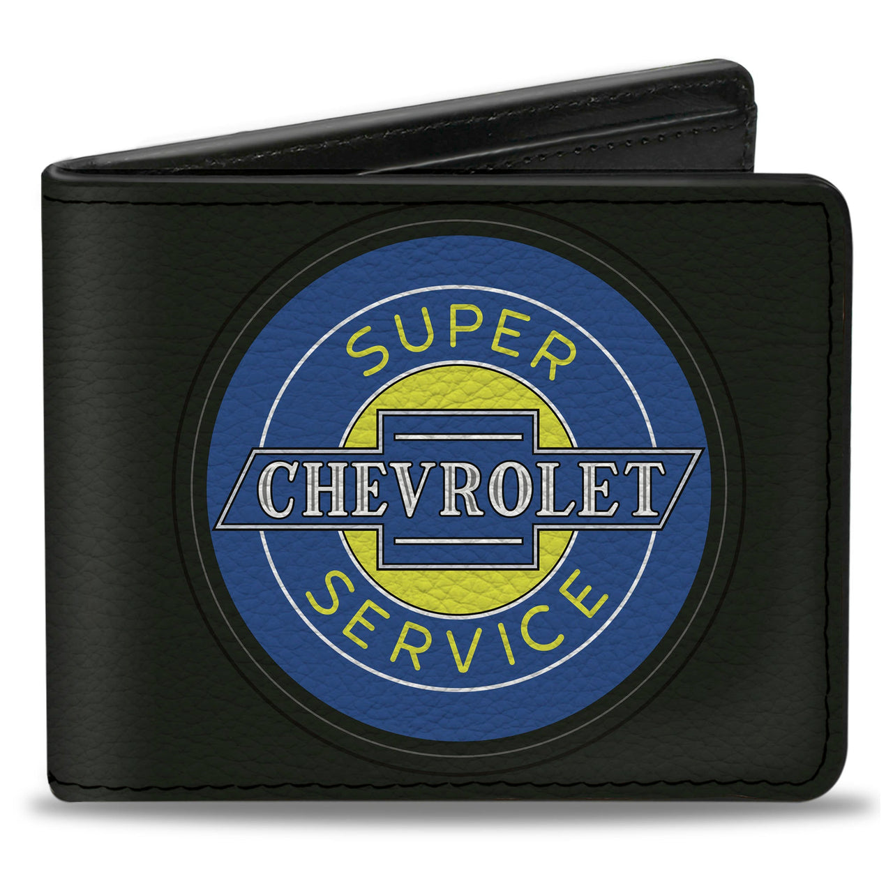 Chevrolet Super Service Logo Black Bi-Fold Wallet