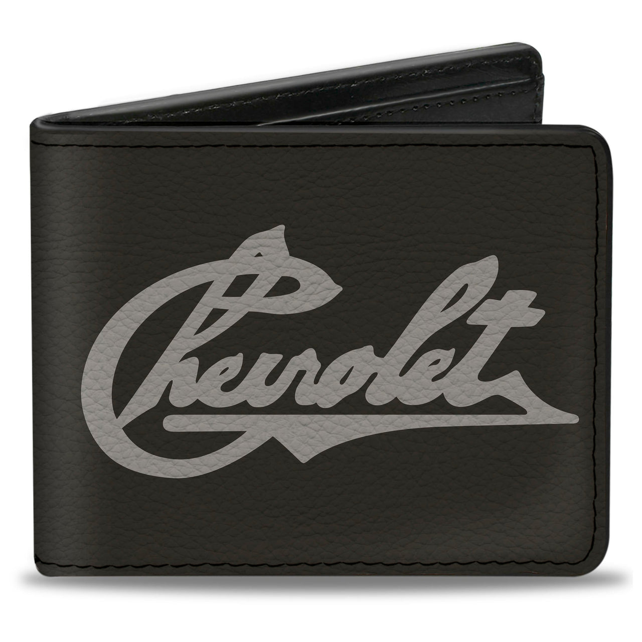 Chevrolet Heritage Script Charcoal & Tan Bi-Fold Wallet