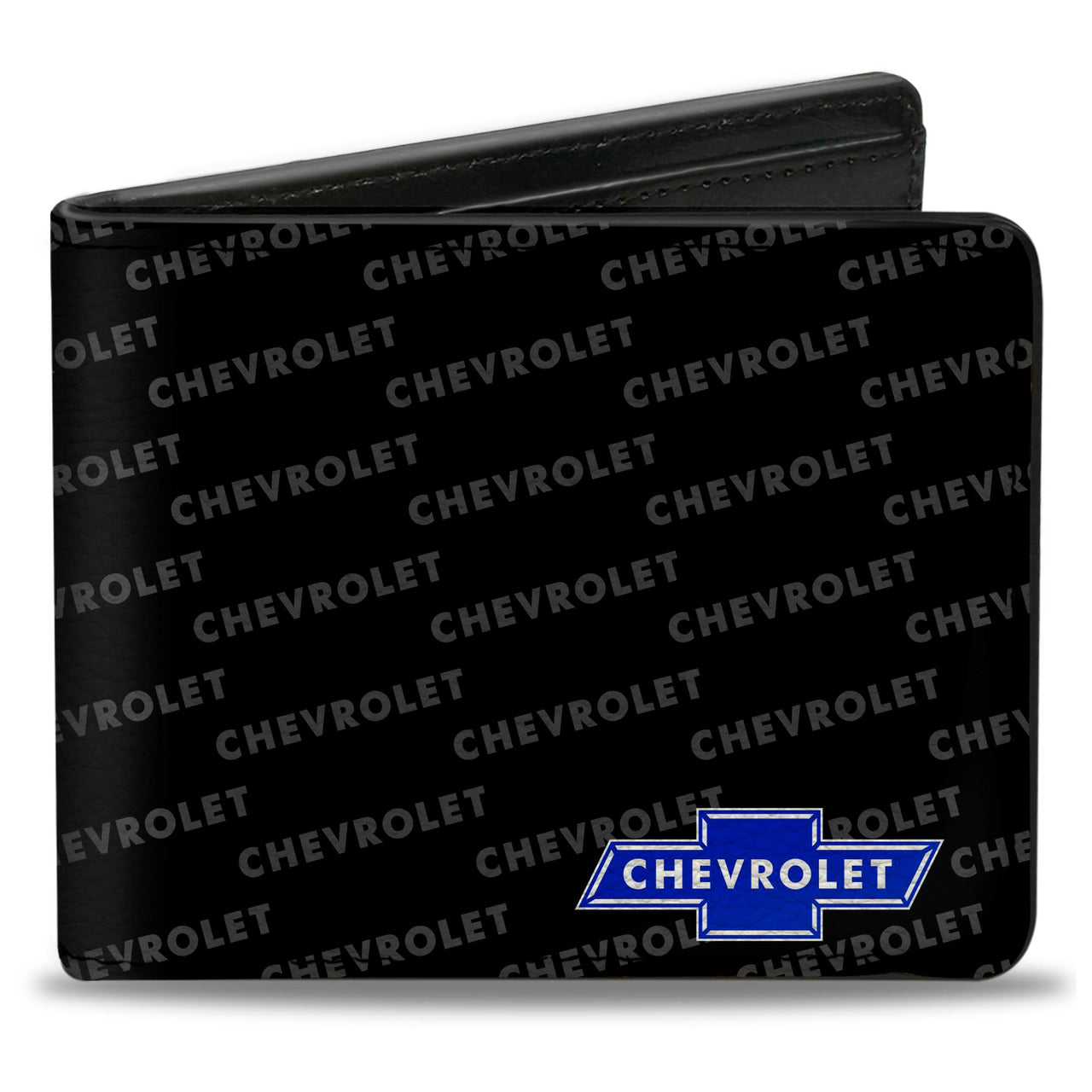 Chevy Bowtie With Diagonal Text Bi-Fold Wallet
