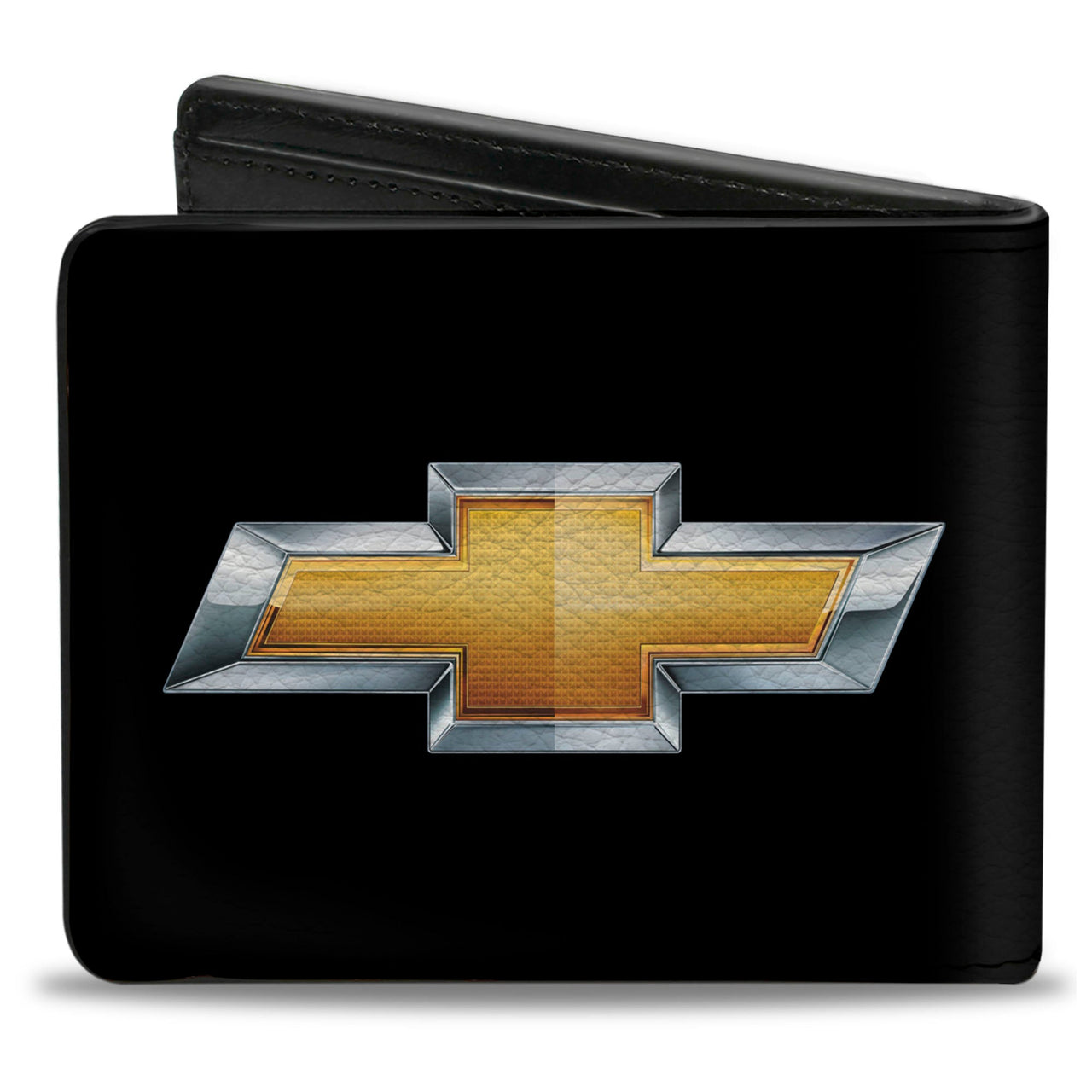 Chevy Bowtie Black & Gold Logo Bi-Fold Wallet