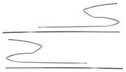 1958-1961 Corvette Door Panel S-Trim 12 Piece Set - CA-X2028-Corvette-Store-Online