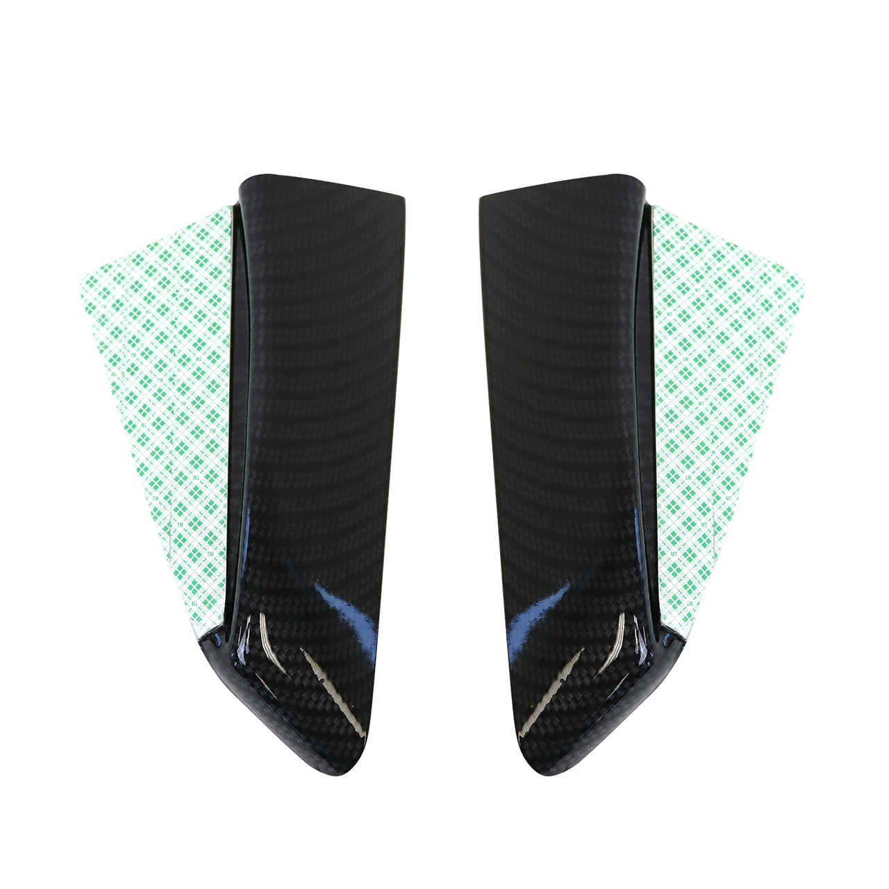 1984-1996 Corvette Hydro Carbon Fiber Mirror Wind Noise Deflectors - Gloss Finish - CA-X2060CG-Corvette-Store-Online