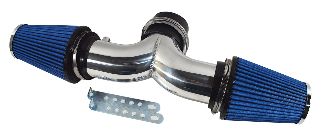 2001-2004 Corvette Polished Aluminum Dual Air Intake W/Filters - CA-X2483-Corvette-Store-Online