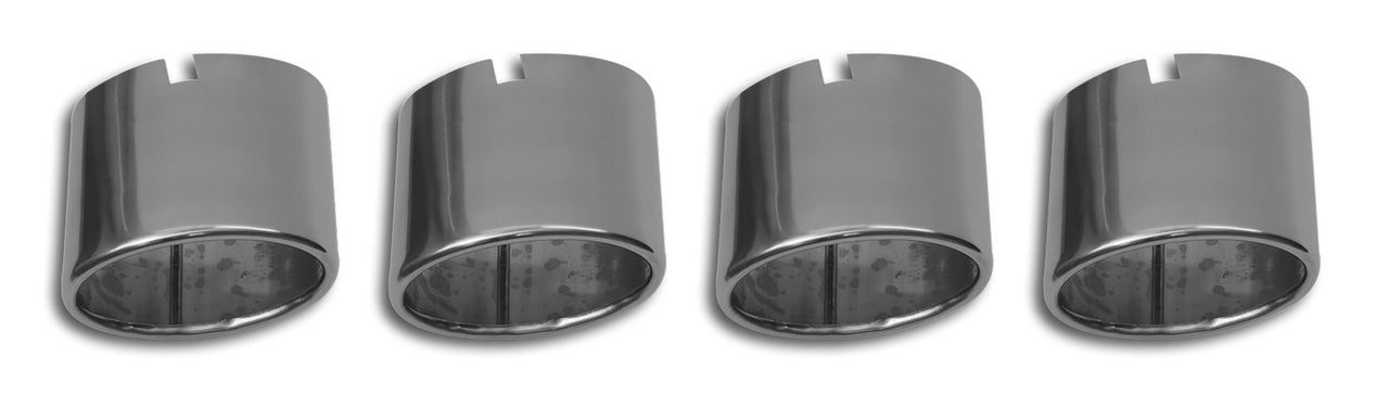 1997-2000 Corvette Exhaust Tips Stock Polished Stainless Steel 4 Piece Set - CA-X2490-Corvette-Store-Online