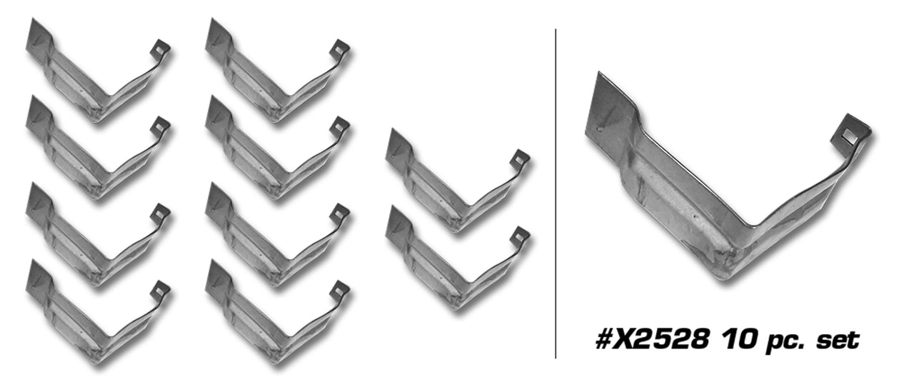 1963-1965 Corvette Rocker Panel Support Bracket 10 Piece Set - CA-X2528-Corvette-Store-Online