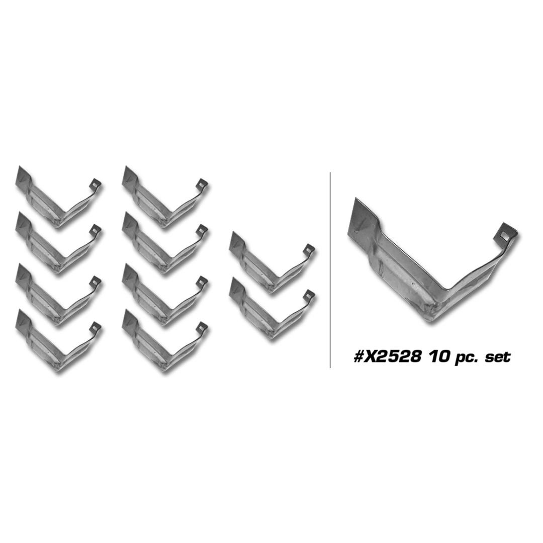 1963-1965 Corvette Rocker Panel Support Bracket 10 Piece Set - CA