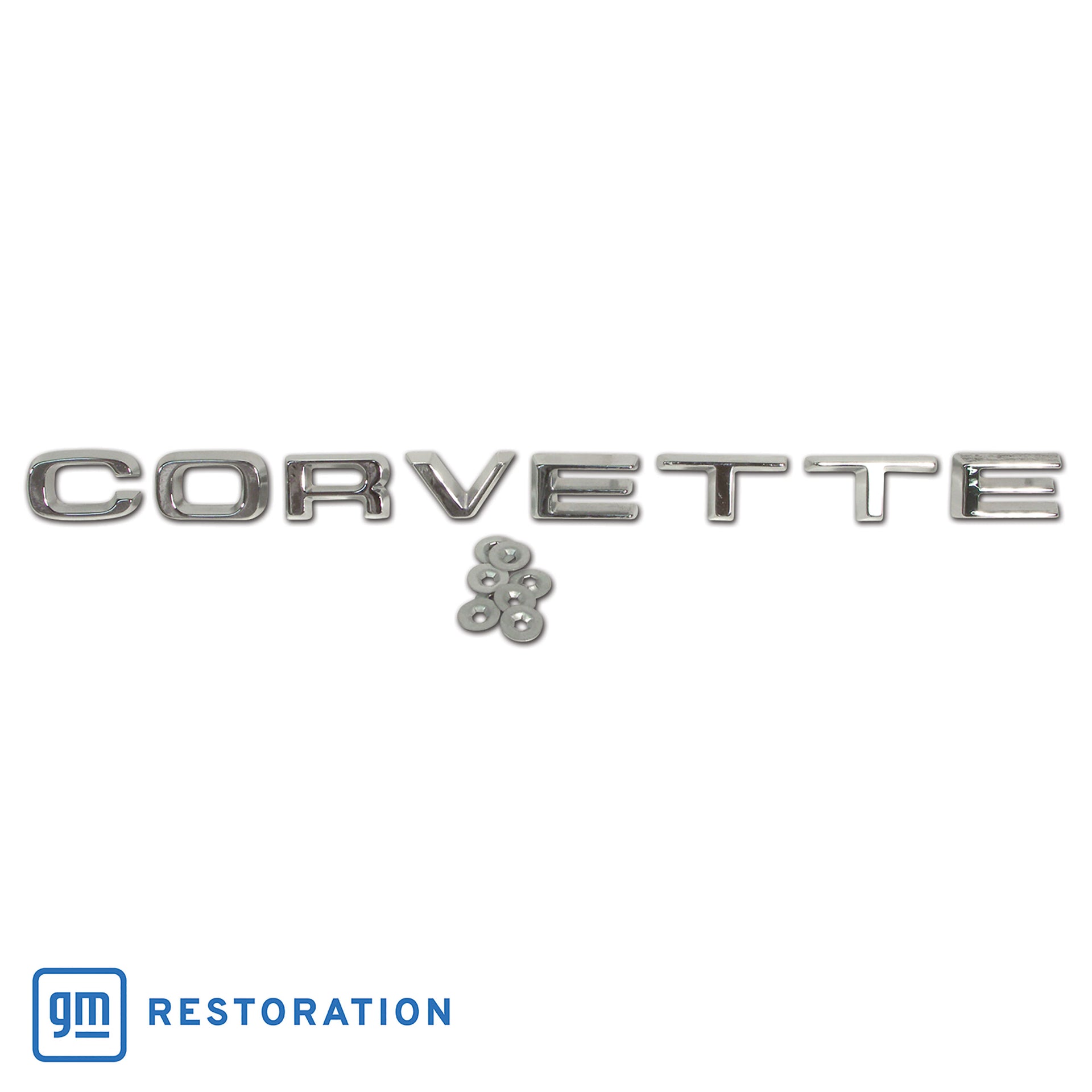 1974-1975 Corvette Rear Bumper Letters - Import - CA-X2617-Corvette-Store-Online