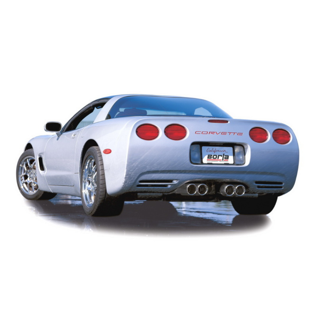 Borla 97-04 Corvette Coupe/Conv/Hatchback 5.7L 8cyl 4spd/6spd RWD Classic S-Typein Cat-Back Exhaust