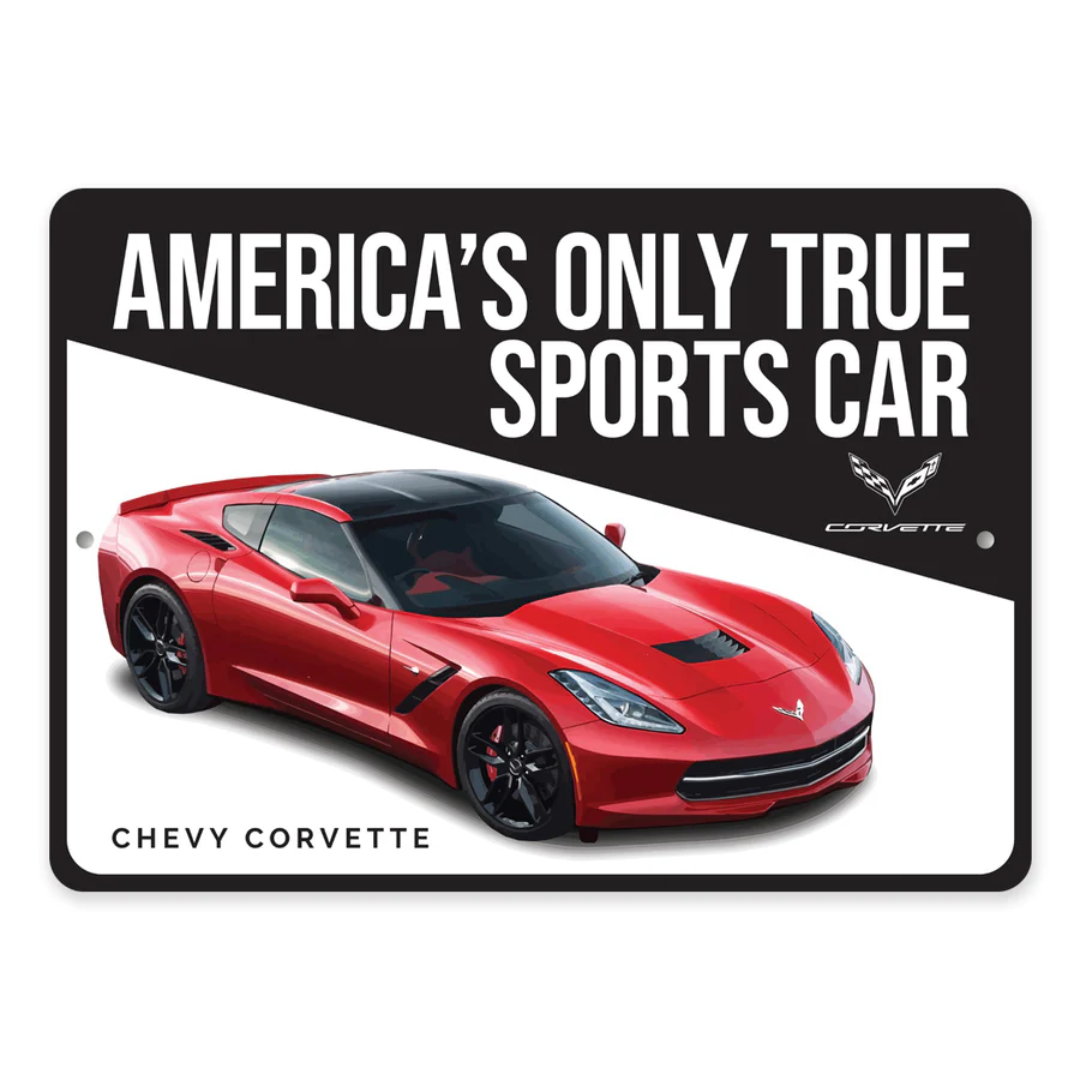 Americas Only True Sports Car Sign - Aluminum Sign