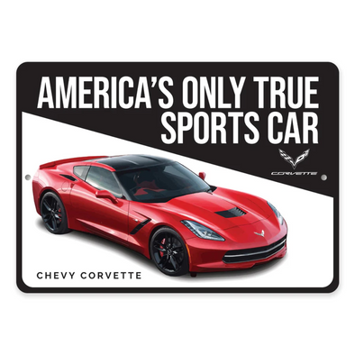 Americas Only True Sports Car Sign - Aluminum Sign