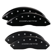 C5 Corvette Script, Black - C5 Corvette MGP Brake Caliper Covers