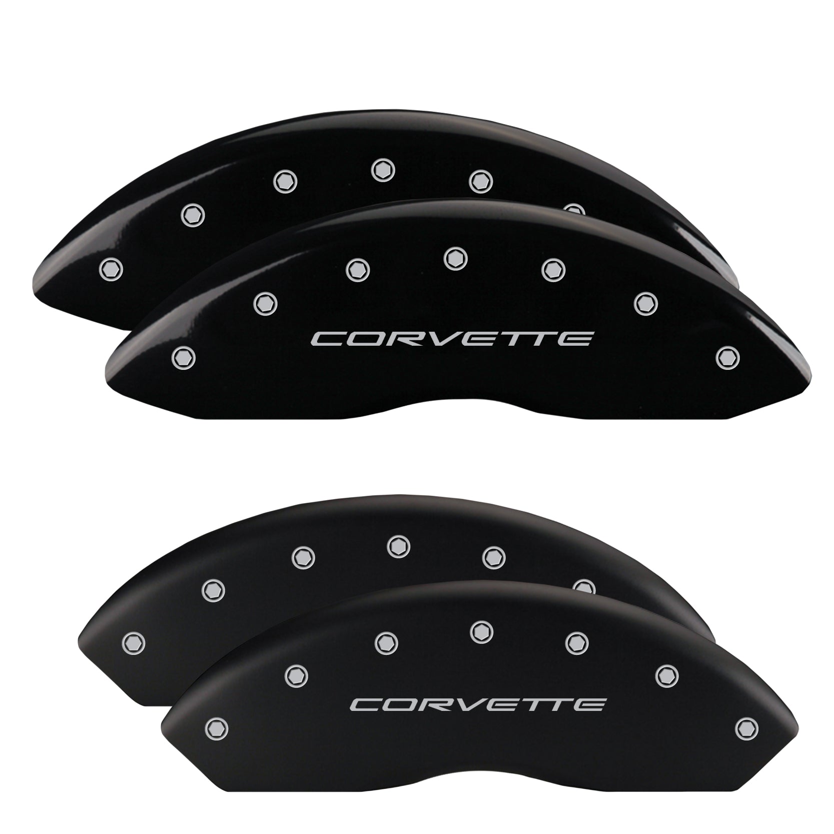 C5 Corvette Script, Black - C5 Corvette MGP Brake Caliper Covers