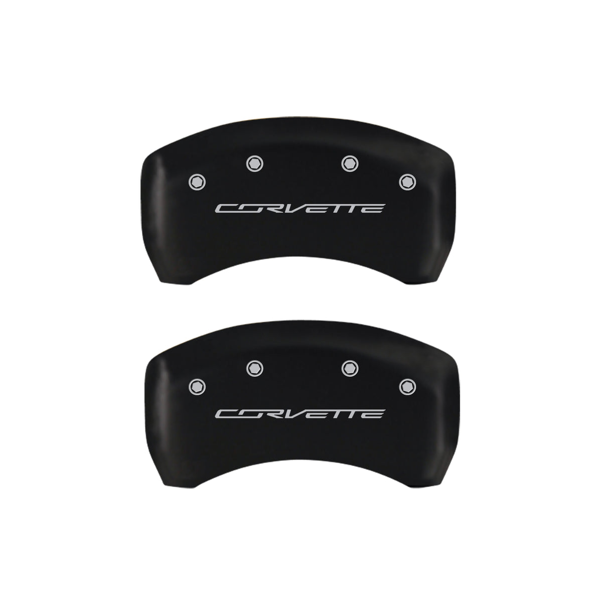 C7 Corvette Script, Black - C7 Corvette Grand Sport MGP Brake Caliper Covers