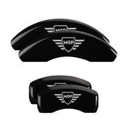 MGP Logo Digitally Printed, Black - C8 Corvette 6-Piece MGP Brake Caliper Covers