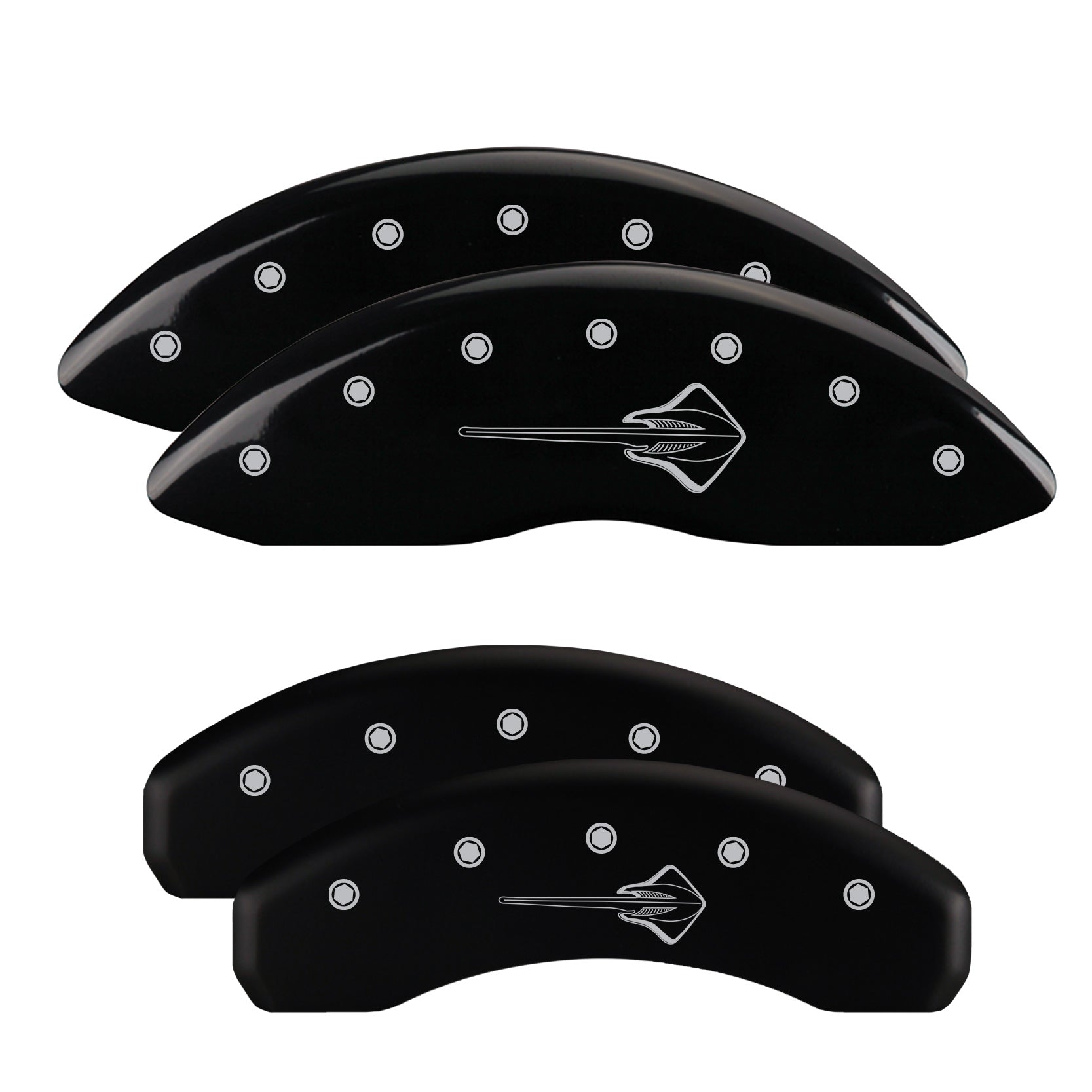 C7 Stingray Emblem, Black - C7 Corvette Stingray MGP Brake Caliper Covers