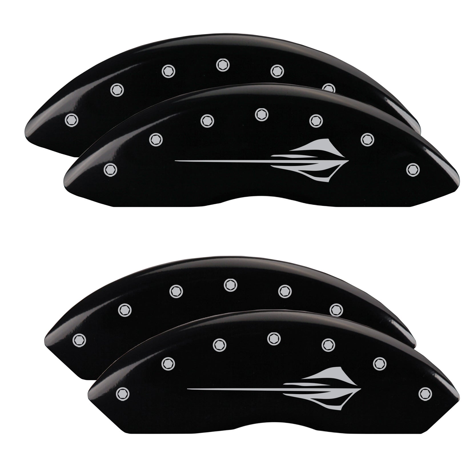 Stingray Emblem C8, Black - C8 Corvette 4-Piece MGP Brake Caliper Covers