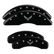 C7 Cross Flags Emblem, Black - C7 Corvette Stingray MGP Brake Caliper Covers