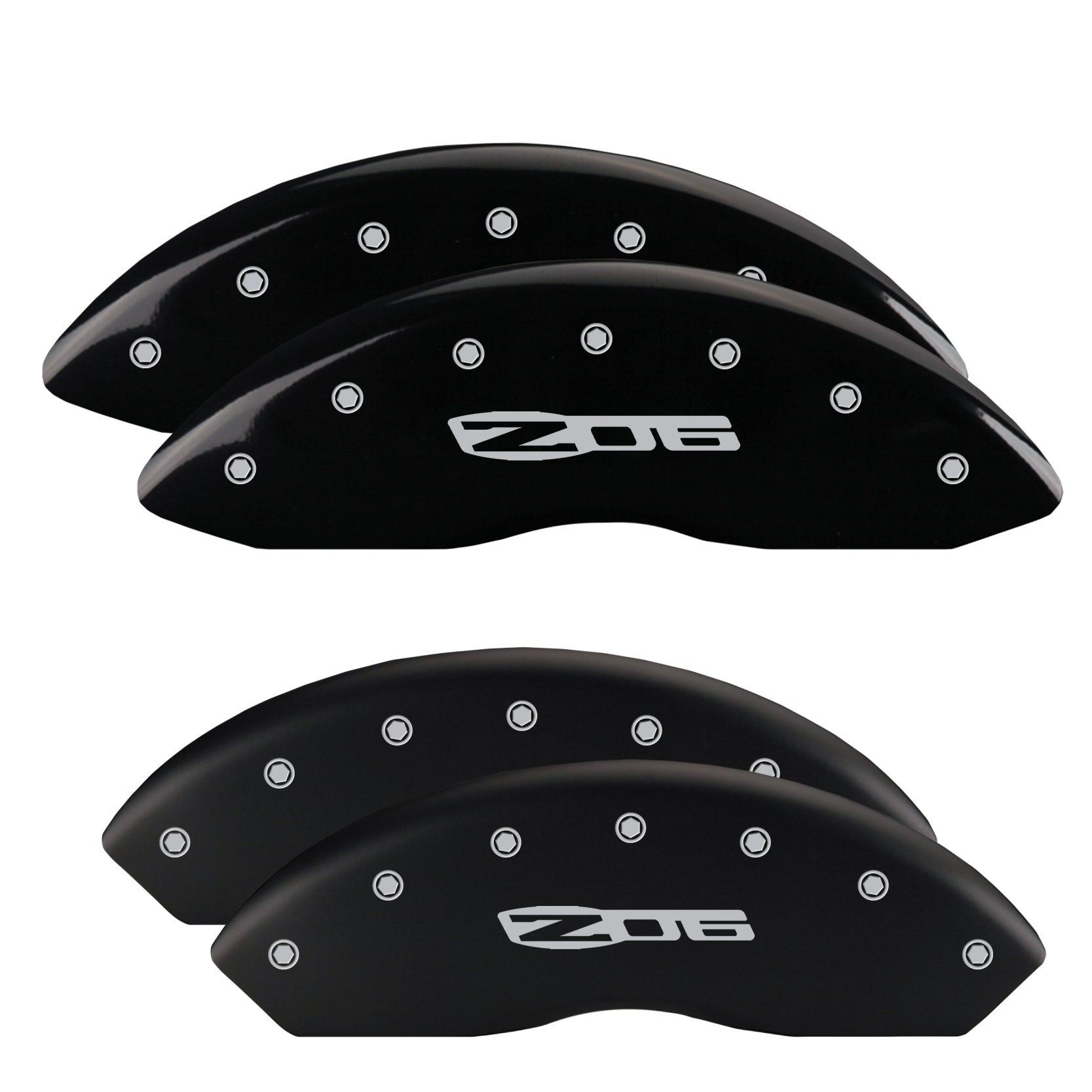 Z06, Black - C8 Corvette 4-Piece MGP Brake Caliper Covers