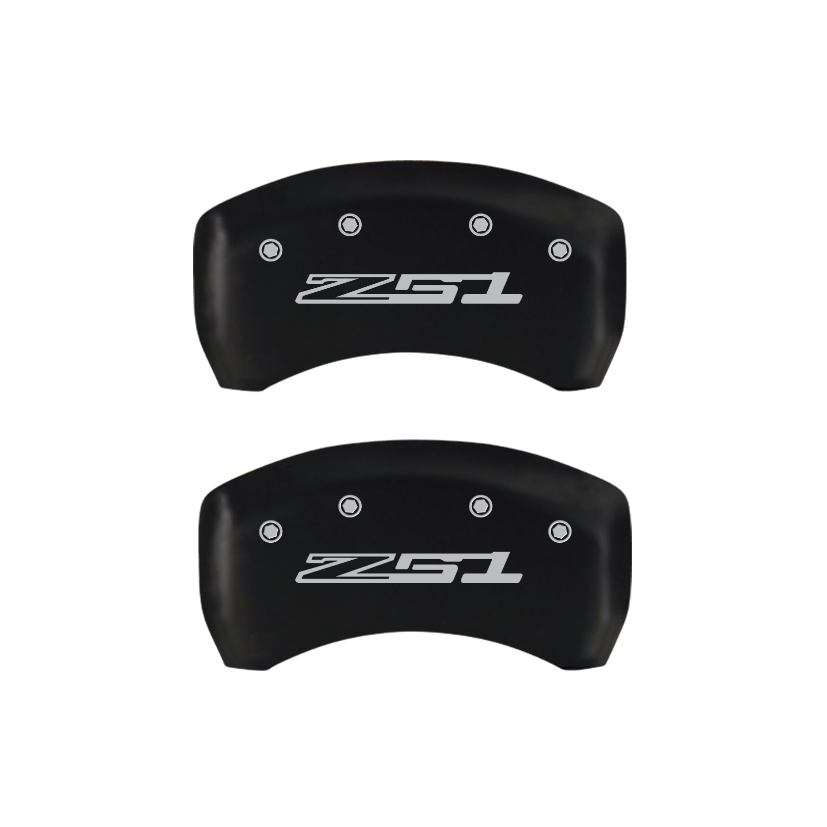 Z51 2015 Style 2, Black - C8 Corvette 4-Piece MGP Brake Caliper Covers