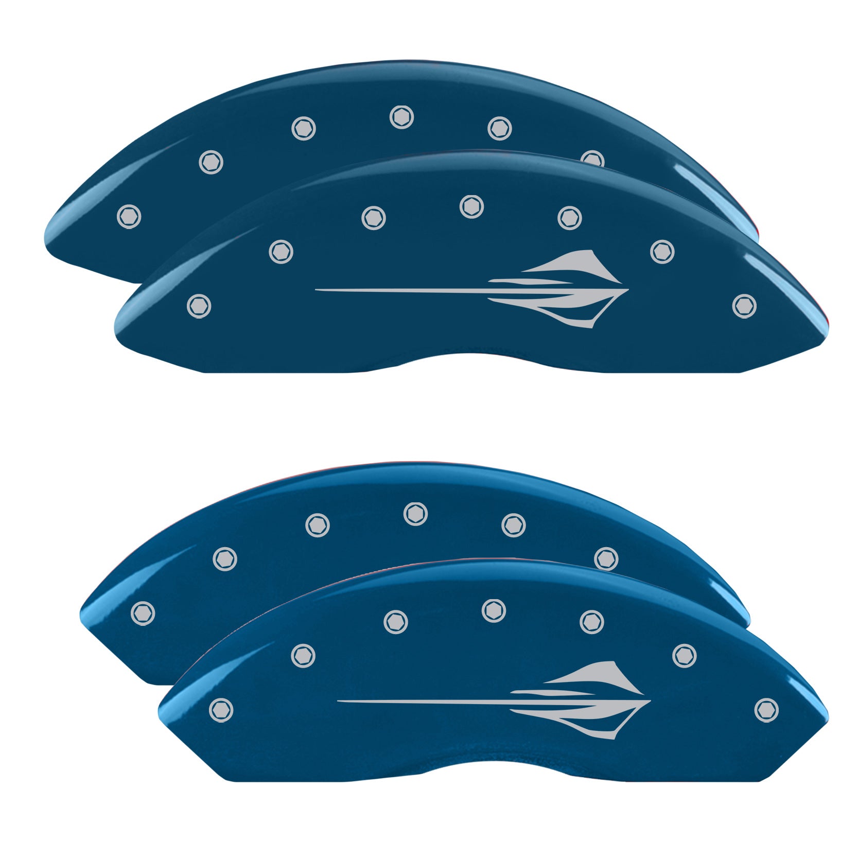 Stingray Emblem C8, Blue - C8 Corvette 4-Piece MGP Brake Caliper Covers