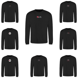 Corvette Embroidered Crew Neck Sweatshirt - Black