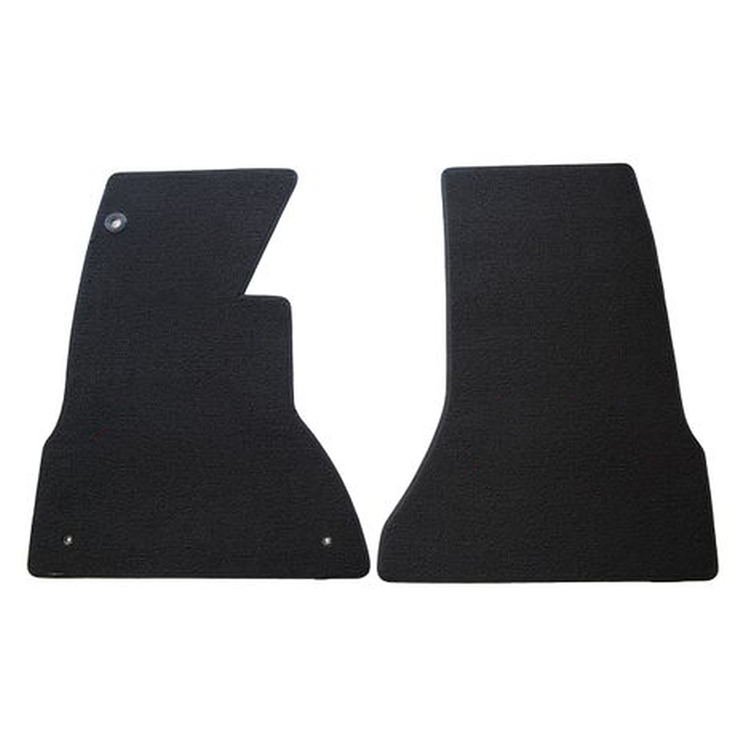 1956-1962 C1 Corvette Lloyd front floor mats - Black No Logo