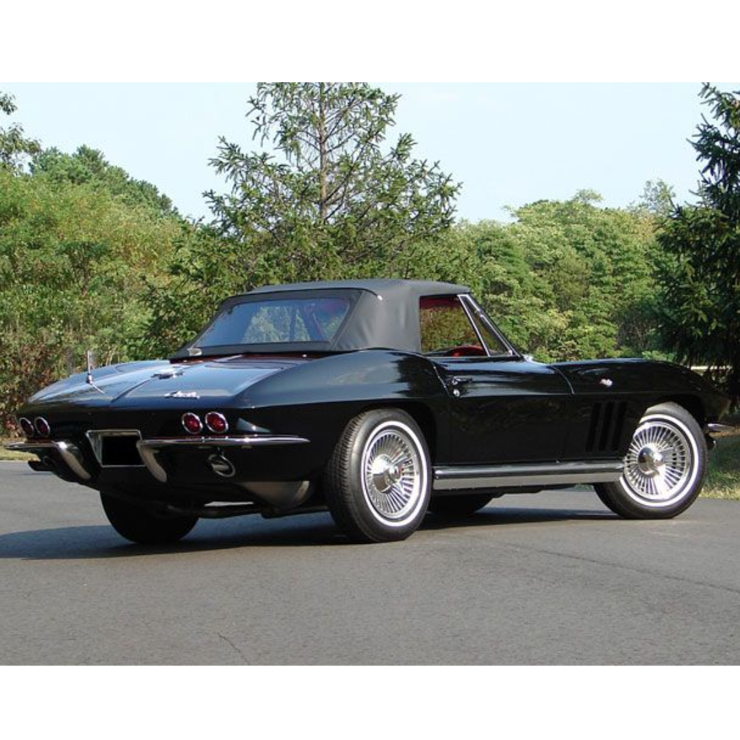 C3 1968-1975 Corvette Stingray Cloth Convertible Top with Plastic Window