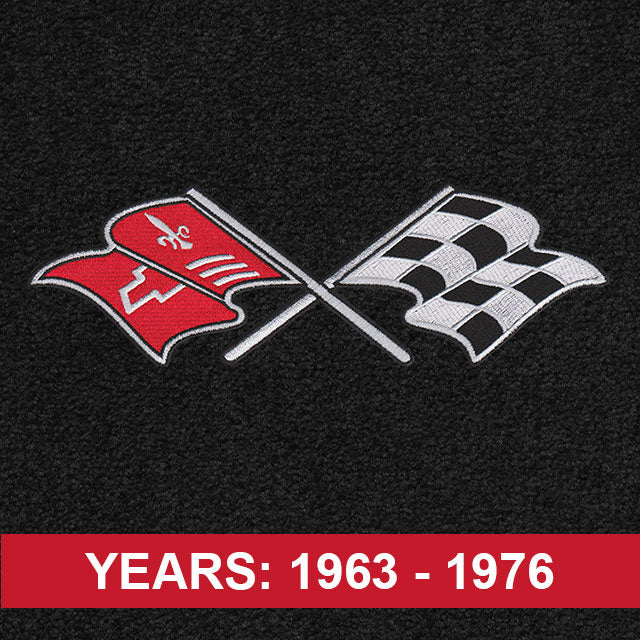 Lloyd Corvette Cross Flags C2 (1963-67) - C2 Corvette floor mat emblem