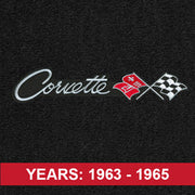 Lloyd Corvette Combo (1963-65) Horizontal - C2 Corvette floor mat emblem