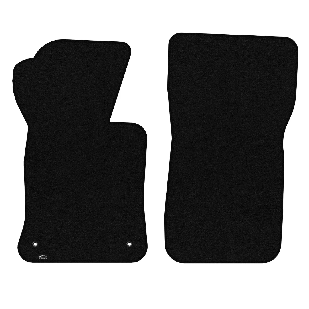 1963-1967 C2 Corvette Lloyd front floor mats - Black No Logo