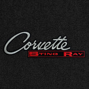 Lloyd C2-Style Stingray Red Letters - C3 Corvette floor mat emblem