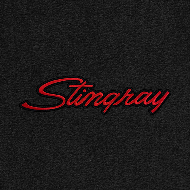 Lloyd Stingray Script Red - C3 Corvette floor mat emblem