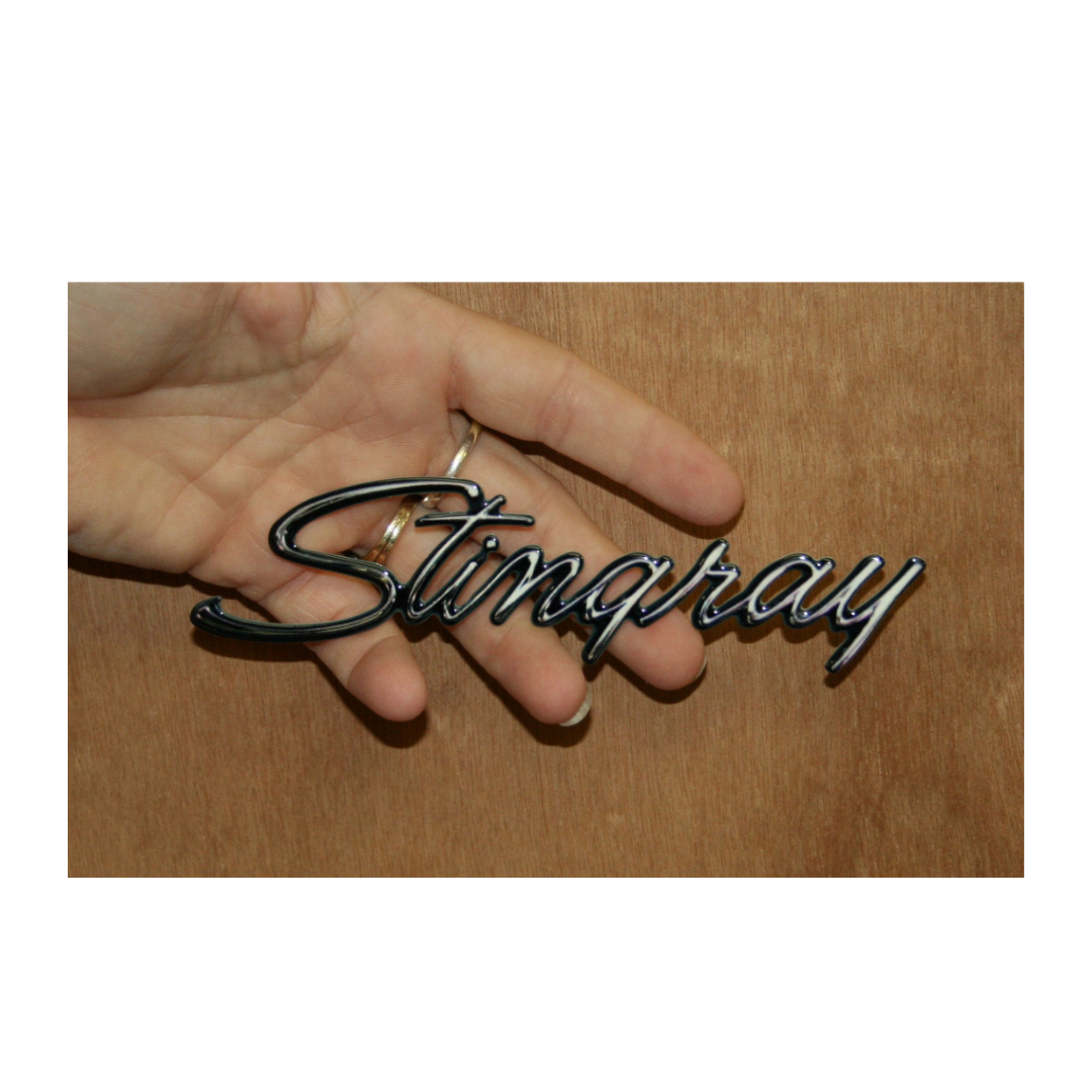 C3 Corvette Stingray Script Emblem Steel Sign