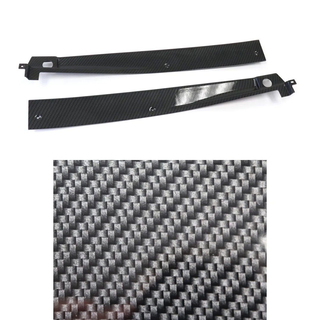 1984-1996 C4 Corvette Hydro Carbon Fiber Rear Deck Trim - 3-Piece Set - Gloss Finish
