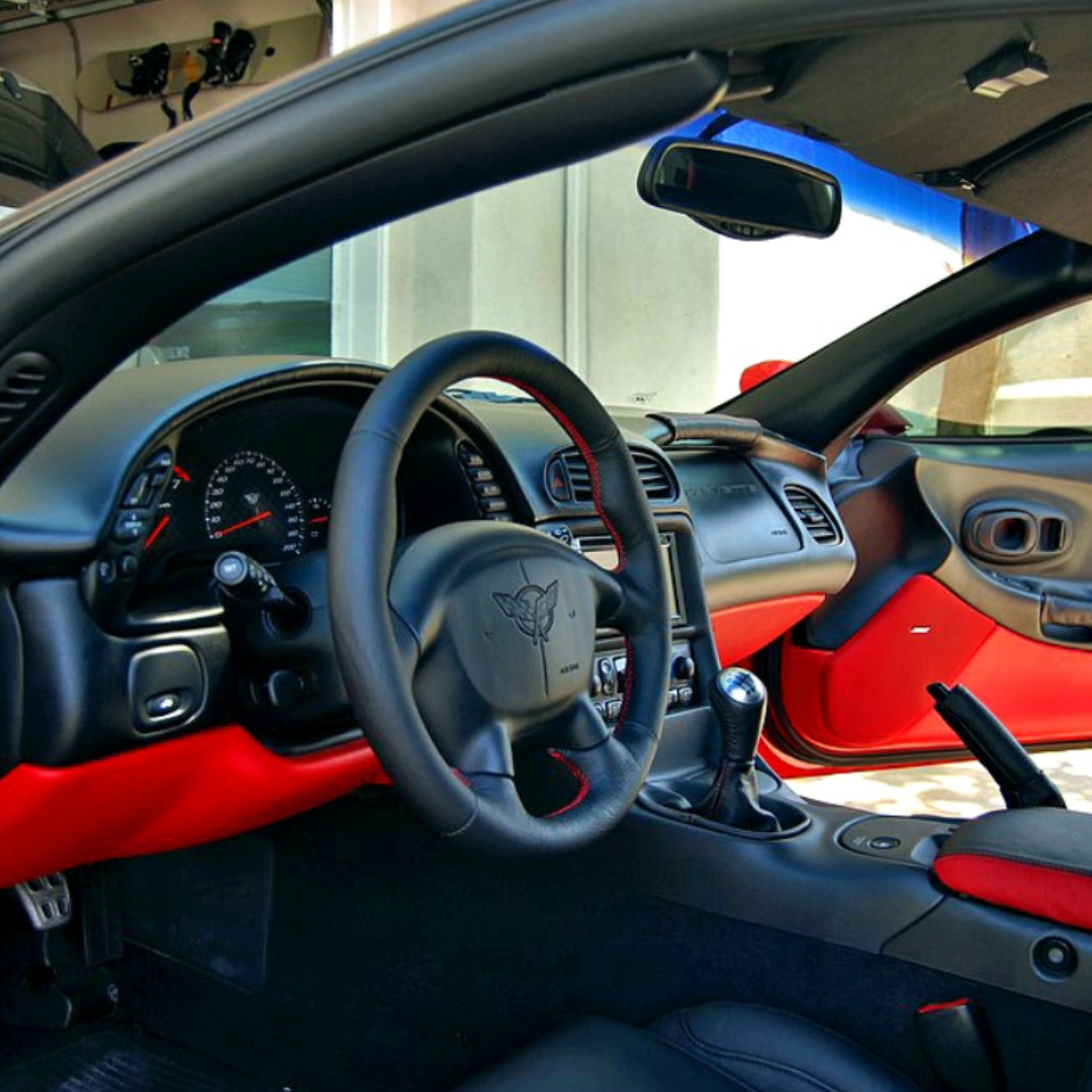 C5 1997-04 Chevrolet Corvette Steering Wheel Reupholstery Kit