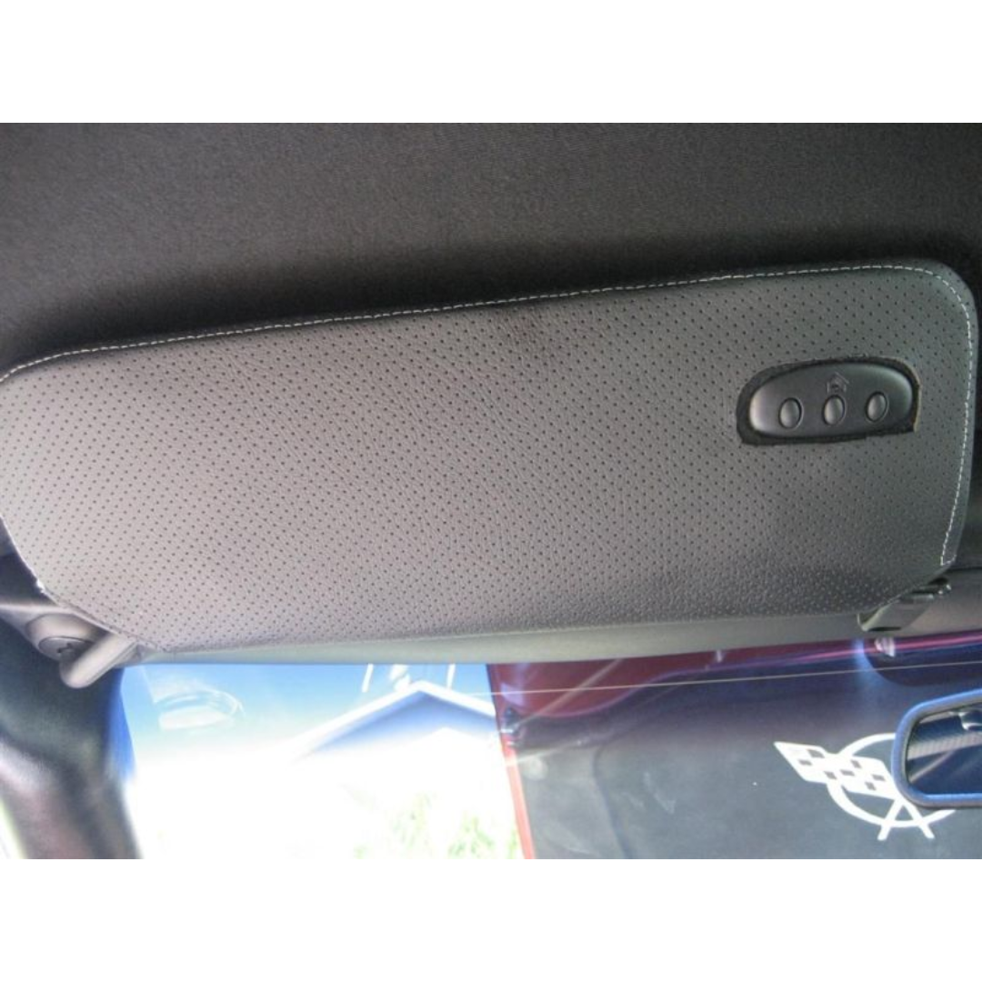 Protège-visières En Simili Cuir Pour Corvette C5 (1997-2004) - Couleur Light Oak/Beige